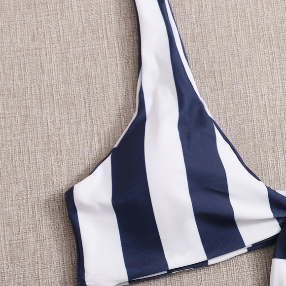 Shein striped knot front bikini swimsuit #103 - Picture 7 of 7